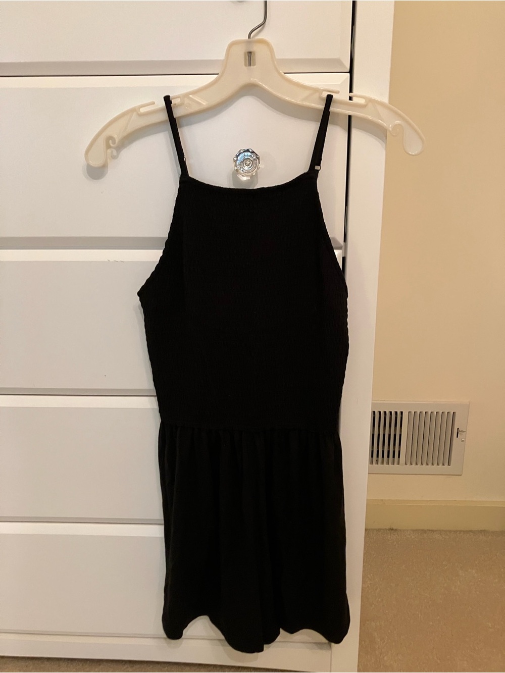 Hollister Black Smocked Romper